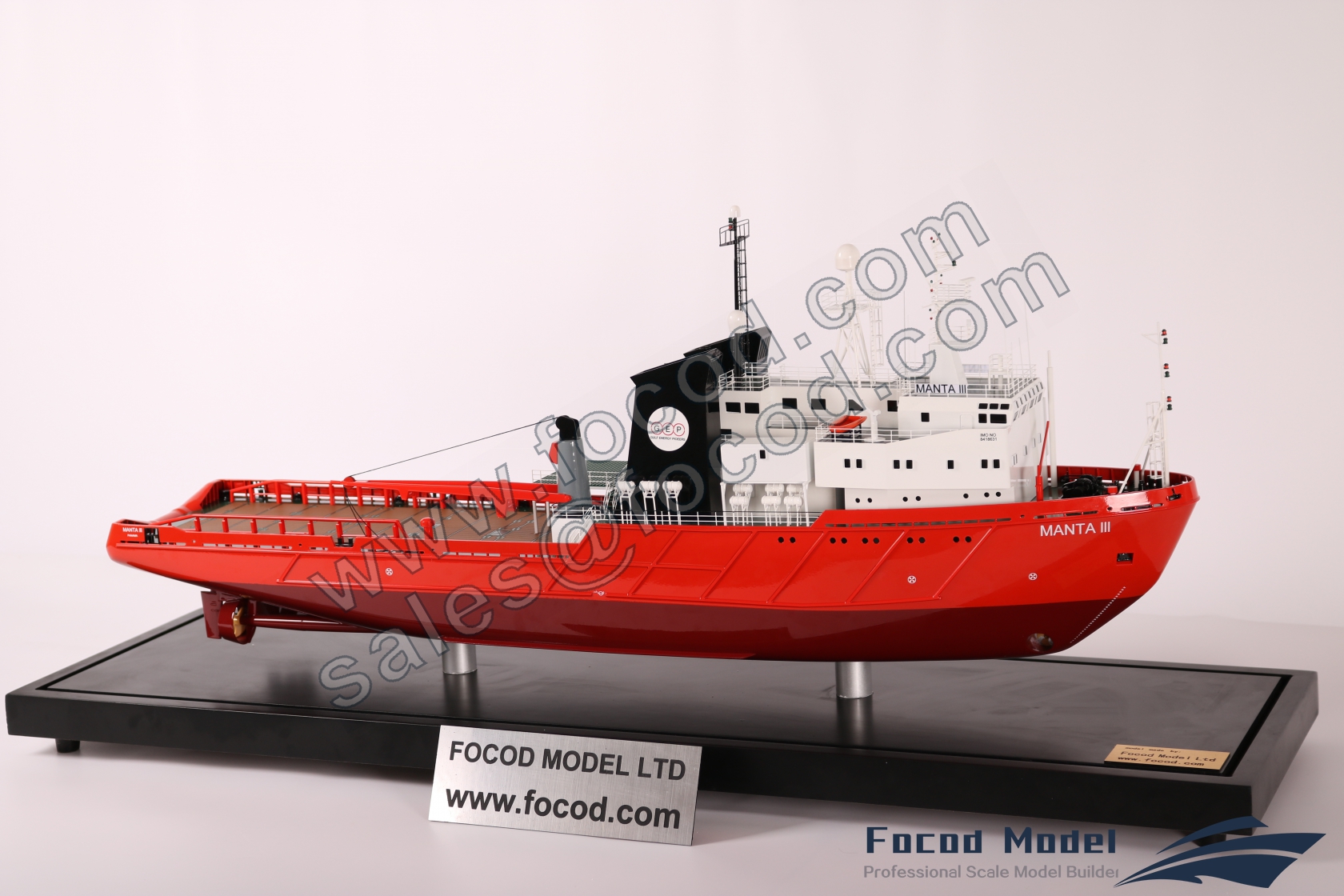 customized model of 82m Offshore Supply Ship